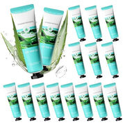 16PCS Travel Size Aloe Vera Gel,Soothing After Sun Lotion for Face and Body,Organic Hydrating Aloe Vera Gel for After Sun ...