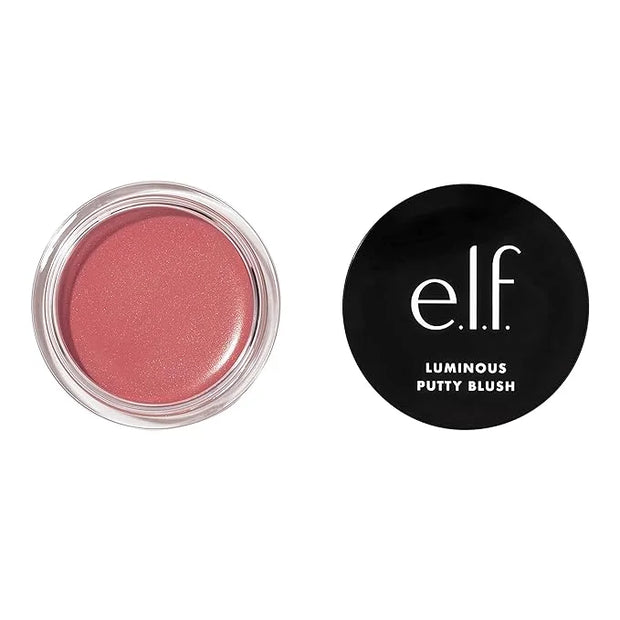 e.l.f. Luminous Putty Blush, Putty-to-Powder, Buildable Blush With A Subtle Shimmer Finish, Highly Pigmented & Creamy, Veg...
