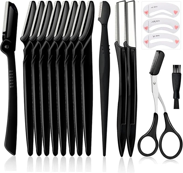Eyebrow Razor Pack, Multipurpose Dermaplaning Face Razors for Women Facial Hair Removal/Exfoliating/Eyebrow Face Shavers/P...