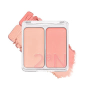 2aN Dual Color Face Blusher, Buildable & Blendable Cheek Color, Natural & Vibrant Finish, Powder Blush, Korean Beauty (03 ...