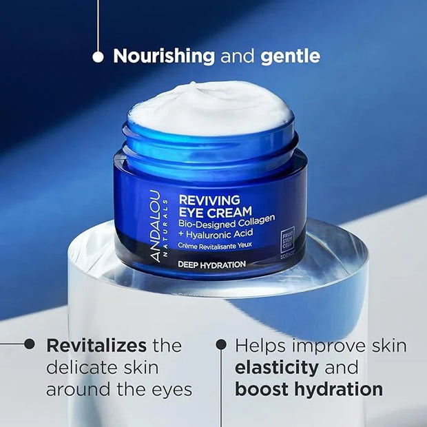 Andalou Naturals Deep Hydration Reviving Eye Cream, 0.45 Oz - Product Image