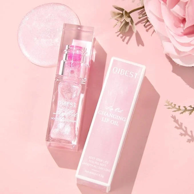LANGMANNI Hydrating Lip Glow Oil,Moisturizing Nourishing Lip Oil,Light Colour Gloss Tinting And Non-sticky Lip Oil For Dry...