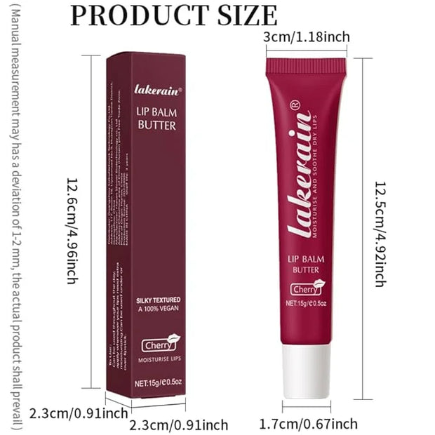 Tinted Lip Butter Balm - Tinted Moisture Gel Lip Gloss | Hydrating Glow Tinted Lip Care | Tinted Lip Stain (Cherry, 05) - ...