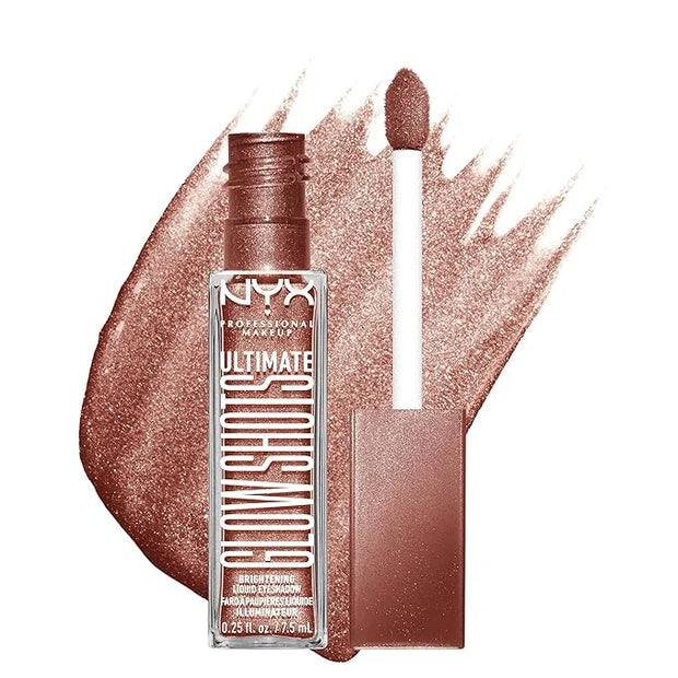 NYX PROFESSIONAL MAKEUP Ultimate Glow Shots, Liquid Eyeshadow, Long-Lasting Shimmer Eye Shadow with Vitamin C - Mango Mome...