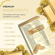 AZURE 24K Gold & Retinol Anti Aging Under Eye Patches - Firming, Restoring & Deeply Hydrating Eye Mask - Reduces Fine Line...