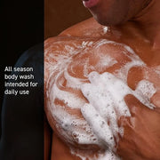 Cremo Body Wash Men, Notes of Bright Cardamom, Dry Papyrus and Aromatic Palo Santo, 16 Fl Oz - Product Image