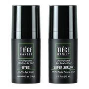 Tiege Hanley Morning and Night Facial Firming Serum (SUPER SERUM) and Eye Cream (EYES) for Men | Anti-Aging Pack | Sodium ...