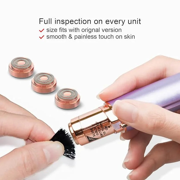 Replacement Heads for Flawless Finishing Touch Facial Hair Remover Device, Replacement Blades For Flawless Facial Hair Rem...