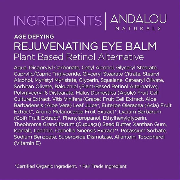 Andalou Naturals Age Defying Plant-Based Retinol Alternative Eye Balm, 0.45 OZ - Product Image