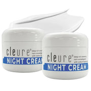 Cleure Hyaluronic Acid & Shea Butter Anti-Aging Night Cream for Sensitive Skin, Gluten, Salicylate, Paraben & Fragrance Fr...