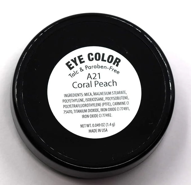 Dusty Coral Peach Pink Orange Sunkissed Shimmering Shimmer Pressed Powder Single Eyeshadow; Talc, Paraben & Cruelty Free -...