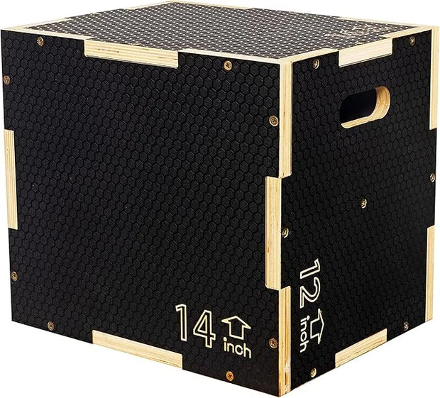 3 in 1 Non-Slip Wooden Plyo Box Plyometric - Product Image