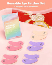 Under Eye Patches Silicone - 5 Pairs Reusable Eye Patches, Eye Wrinkle Patches, Reusable Under Eye Mask, Plump Fine Lines ...