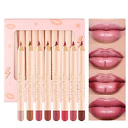 12 Colors Matte Lip Liner Pens Set Long-Lasting Long-Lasting