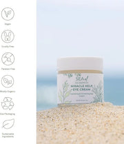 Miracle Sea Kelp Eye Cream Hydrating & Correcting Yerba Mate Caffeine & Hyaluronic Acid for Dark Circles Bags & Puffiness ...
