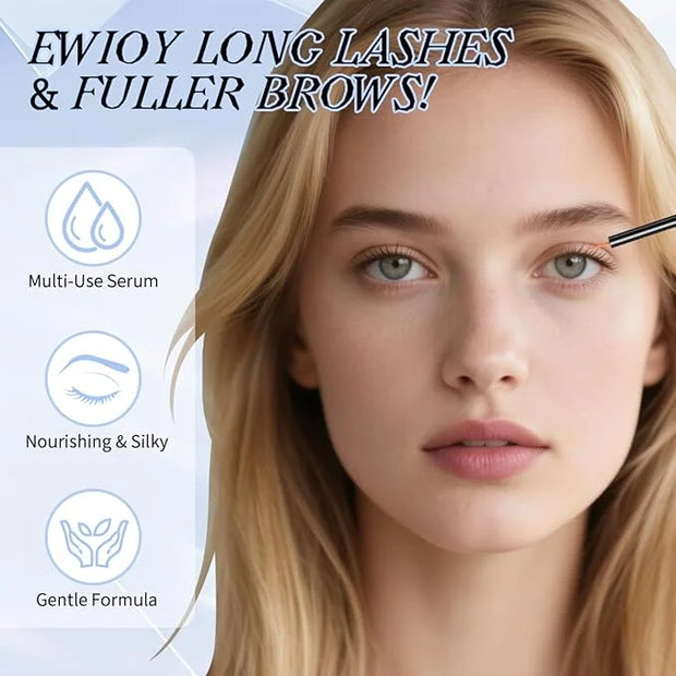 Eyebrow Eyelash Growth Serum,Natural Eyebrow Serum for Longer, Fuller, and Thicker Brows Lash - Product Image