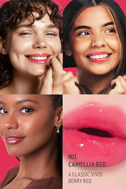 self beauty Veganize Collagen Lip Glass Balm - Hydrating Lip w/Hyaluronic Acid - Vegan Korean Lip Balm Moisturizing Lip Ca...