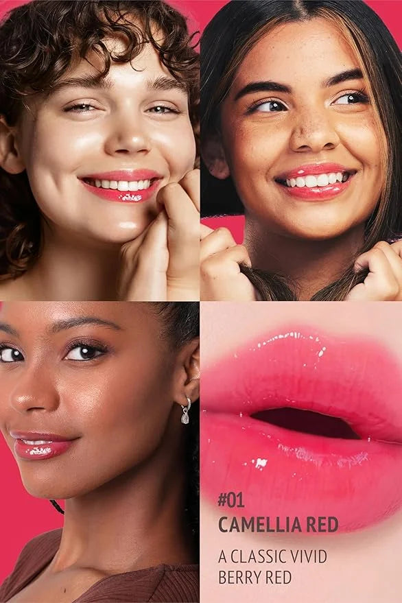 self beauty Veganize Collagen Lip Glass Balm - Hydrating Lip w/Hyaluronic Acid - Vegan Korean Lip Balm Moisturizing Lip Ca...