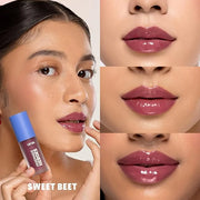 Handmade Heroes 100% Natural Vegan Lip Oil with Squalane Non-Sticky Lip Gloss Moisturizing, Shiny, Nourishing Korean Lip G...