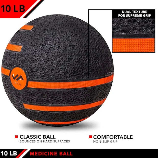 JFIT Medicine Exercise Ball with Dual Texture - Product Image
