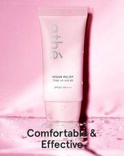 ATHE Vegan Relief Sun BB SPF50+ PA++++, Korean Sunscreen, Zinc Oxide Tone Up Cream, Tone & Texture Correction, Long-Lastin...