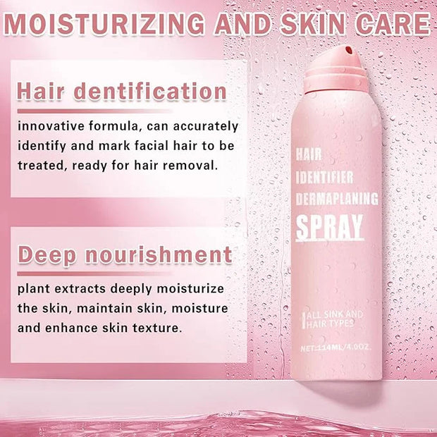 Hair Identifier Spray for Face Shaving Powder for Women Skin Body Hair IdentifyingSpray for Dermaplaning Glow Reveal Face ...