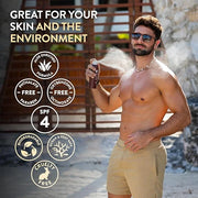 Aloe Up SPF 4 Dark Tanning Oil - Body and Face Tanning Continuous Spray for Outdoor Sun - With Sunscreen, Pure Aloe Vera, ...