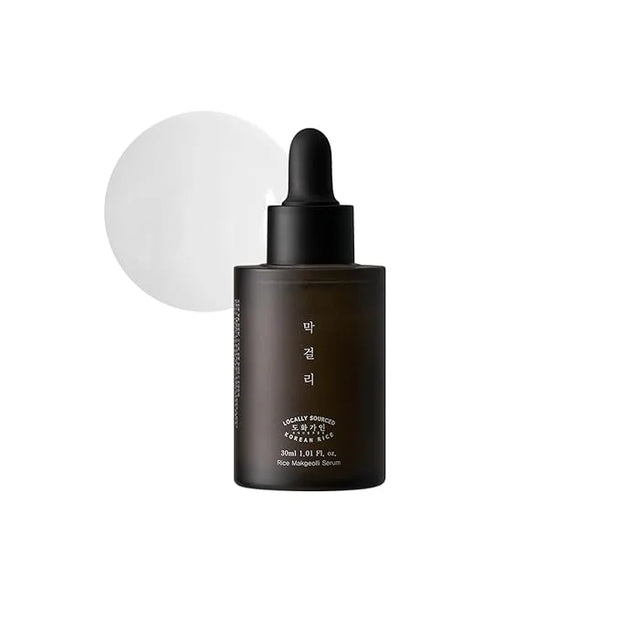 Makgeolli Glow Focus Duo – Korean Skincare Makgeolli Serum & Eye Cream Set with Fermented Rice Wine, Lightweight Texture f...
