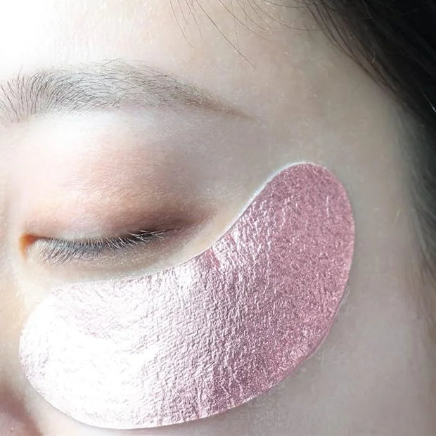 Sweet Dreams Collagen Glow Rose Gold Eye Masks l Under Eye Patches for Self Care Under Eye Patches Wrinkle Patches l Dark ...
