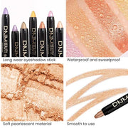 Kaely 2Pcs Cream Eyeshadow Stick Set for Eyes,Rose Gold & Beige Gold Shimmer Pen,Eye Brightener Halloween Makeup,sombras p...