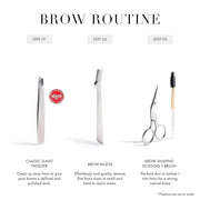 Tweezerman Brow Shaping Scissors and Brush - Stainless Steel Eyebrow Trimming Scissors for Women and Men - Product Image