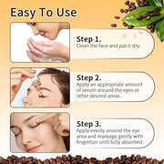 Caffeine Solution 5% + EGCG, Caffeine Eye Serum For Moisturizing, Targets Dark Circles & Puffiness, 1 PCS Natural Under Ey...