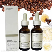 Two Pack Caffeine Solution 5% + EGCG, Depuffing Eye Serum for Dark Circles and Tired Eyes with Honey Hand Cream Bundle - P...