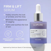 goPure Ultimate Firming Set - Skincare Routine for Firmer-Looking Skin, 4 Piece Set Includes Tightening Neck Cream, Hydrat...