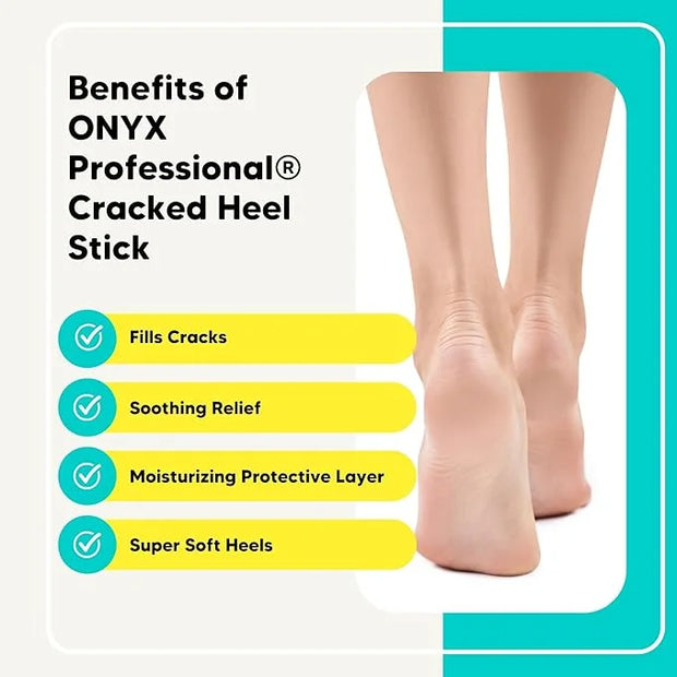 Onyx Professional Cracked Heel Repair Balm Stick for Dry Cracked Feet Treatment, Orange Scent, 2 pack - Moisturizing Foot ...
