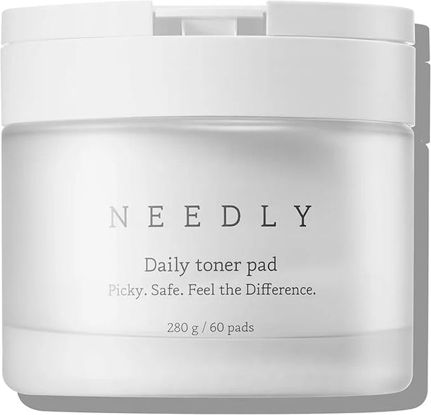 Needly Daily Toner Pad, Exfoliating Facial Pads with BHA & PHA, Deep Hydration, Pore Minimizer for Face, Centella, Tea Tre...