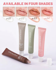 Tinted Lip Butter Balm,3 Colors Vanilla Brown Pink Lip Balm Hydrating Lip Gloss, Non Sticky High Shiny Lip Glow Oil Yummy ...