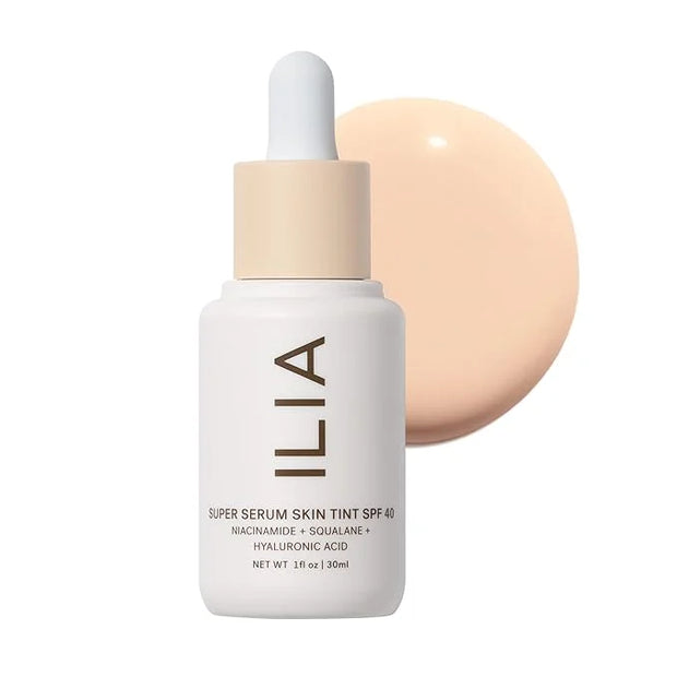 ILIA - Super Serum Skin Tint SPF 40 | Non-Comedogenic, Vegan, LIghtweight to Help Against Blue Light, + Pollution while Hy...