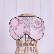 Maxfeel 100% Pure Silk Eye Mask - Sleep Eye Cover in Floral Colors (#1) - Product Image