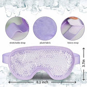 Cooling eye mask with gel