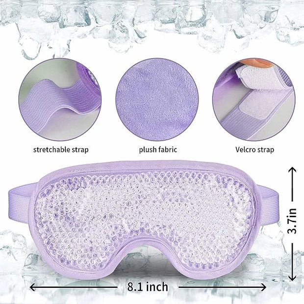 Cooling eye mask with gel
