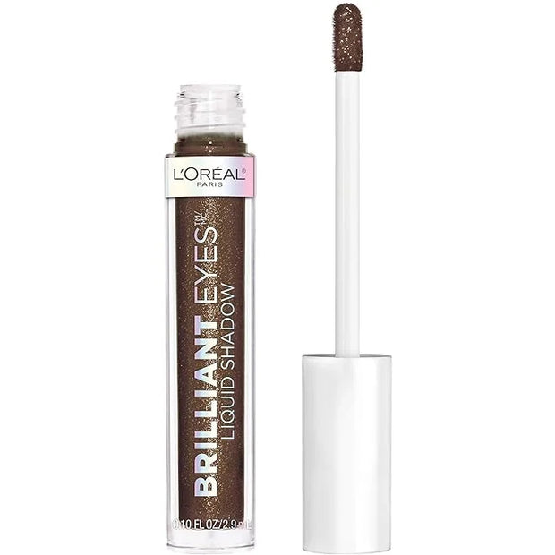 L'Oreal Paris Brilliant Eyes Shimmer Liquid Eye Shadow, Longwearing Lasting Shimmer, Crease Resistant, Flake-Proof, Precis...