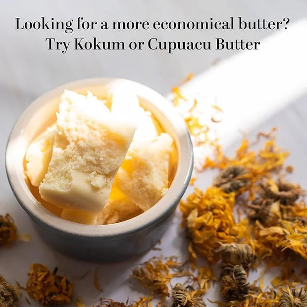 Organic Cocoa Butter Raw Unrefined - Food Grade USDA Certified - for Scars, Stretch Marks Cream - 100% Cocoa Butter Raw Or...
