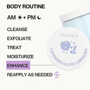 Pacifica Lavender Glow Shimmering Body Jelly – Moon-Kissed Illuminator & Hydrating Body Gel, Lightweight Glow Highlight wi...