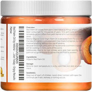 velona USDA Certified Organic Red Palm Oil 16 Fl Oz | Food and Cosmetic Grade | in jar | Extra Virgin, Cold Pressed | Skin...