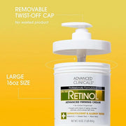 Advanced Clinicals Retinol Body Cream + Green Coffee Bean Oil Thermo - Firming Body Lotion 2pc Skincare Set For Women & Me...