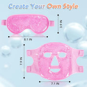 XPCARE Colding Ice Face Mask and Cooling Eye Mask for Puffy Eyes & Migraine Relief Gel Eye Mask Cool Face Ice Masks for Da...