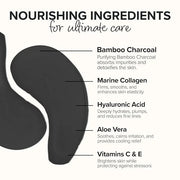 ToGoSpa, Bamboo Charcoal Under Eye Repair Mask, Collagen Under Eye Patches, Enriched With Ale Vera, Hyaluronic Acid, Light...