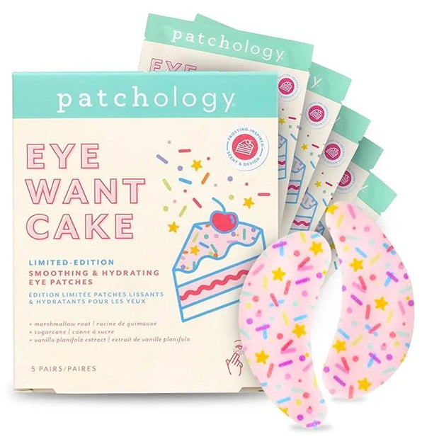 Patchology Eye Want Cake Limited Edition Hydrating & Smoothing Eye Patches – Under Eye Masks for Puffy Eyes, Dark Circles,...