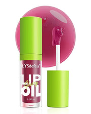 Lip Oil Lip Glaze-1Pcs Hydrating Plum Lip Glow Oil,Shiny Transparent Tint Lip Gloss Plumping,Long Lasting Non-sticky Clear...
